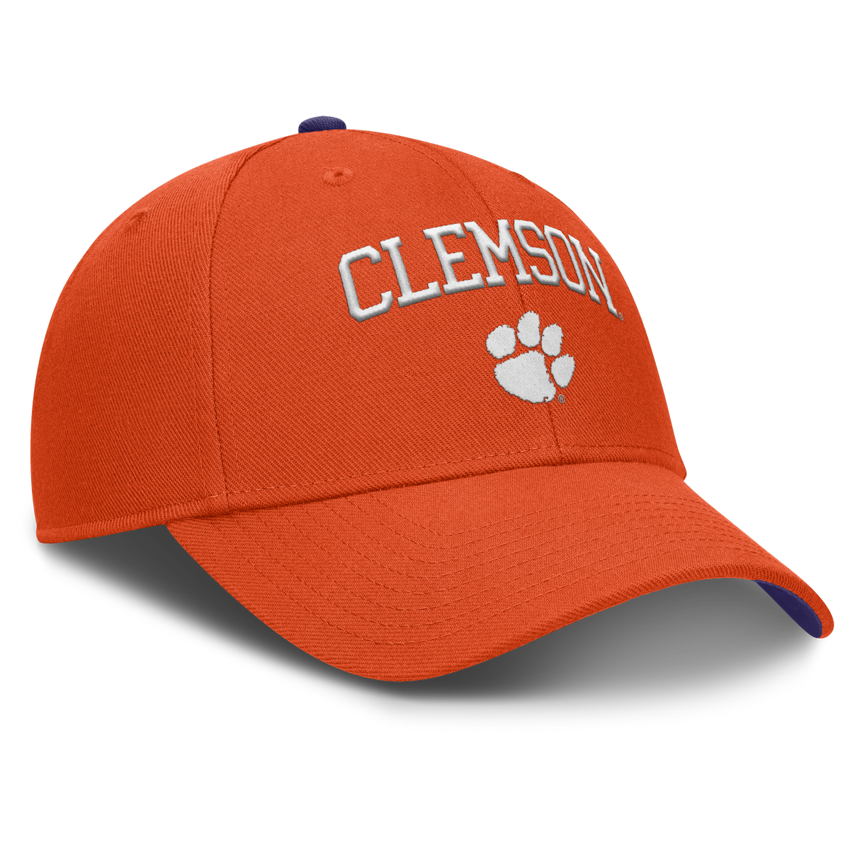 Clemson Tigers Nike Club Primetime Orange Adjustable Hat product image 3, provided for visual reference and product detail