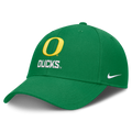 Oregon Ducks Nike Primetime Rise Adjustable Hat - Green product image 1, provided for visual reference and product detail