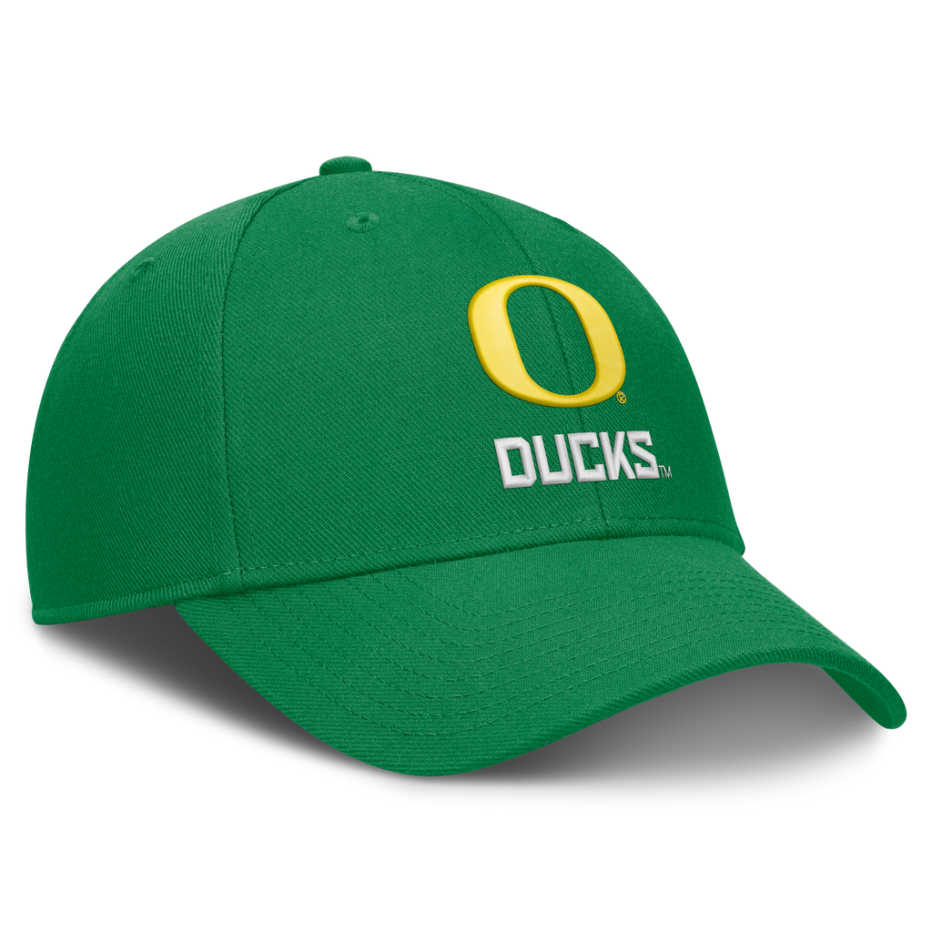 Oregon Ducks Nike Primetime Rise Adjustable Hat - Green product image 3, provided for visual reference and product detail