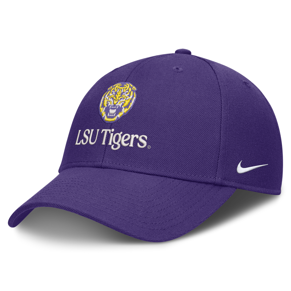 LSU Tigers Nike Primetime Rise Adjustable Hat -Purple product image 1, provided for visual reference and product detail