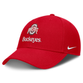Ohio State Buckeyes Nike Primetime Rise Adjustable Hat -Red product image 1, provided for visual reference and product