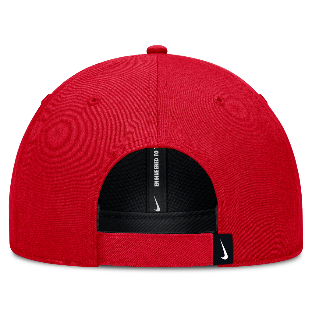 Ohio State Buckeyes Nike Primetime Rise Adjustable Hat -Red product image 4, provided for visual reference and product