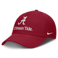 Alabama Crimson Tide Nike Primetime Rise Adjustable Hat -Crimson product image 1, provided for visual reference and product