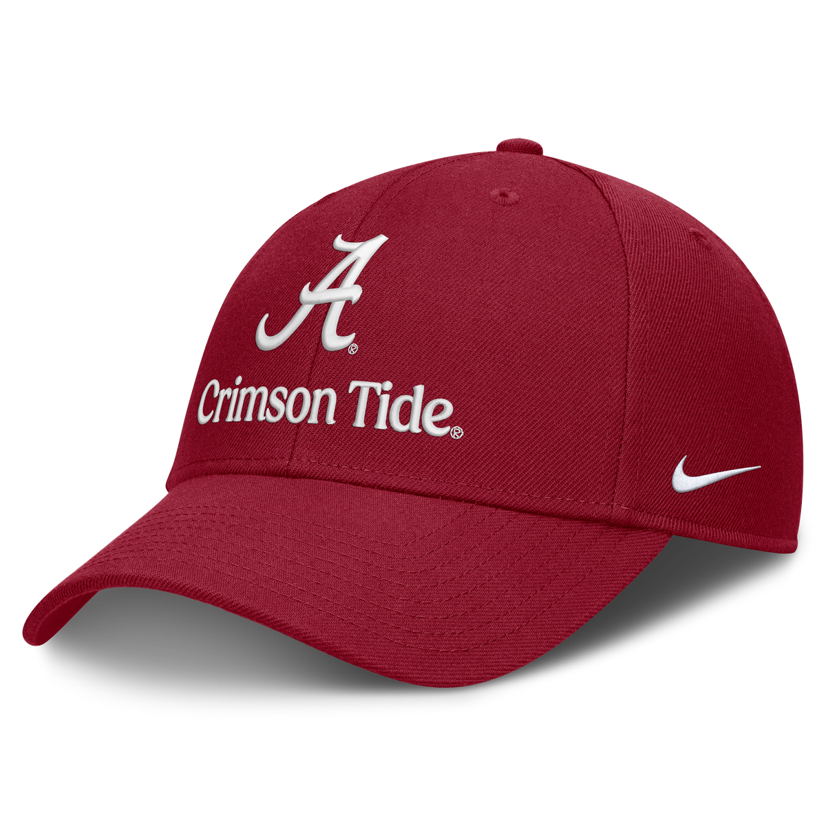 Alabama Crimson Tide Nike Primetime Rise Adjustable Hat -Crimson product image 1, provided for visual reference and product