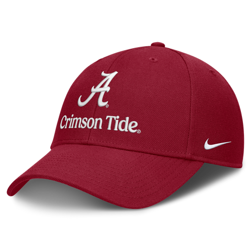 Alabama Crimson Tide Nike Primetime Rise Adjustable Hat -Crimson product image 1, provided for visual reference and product