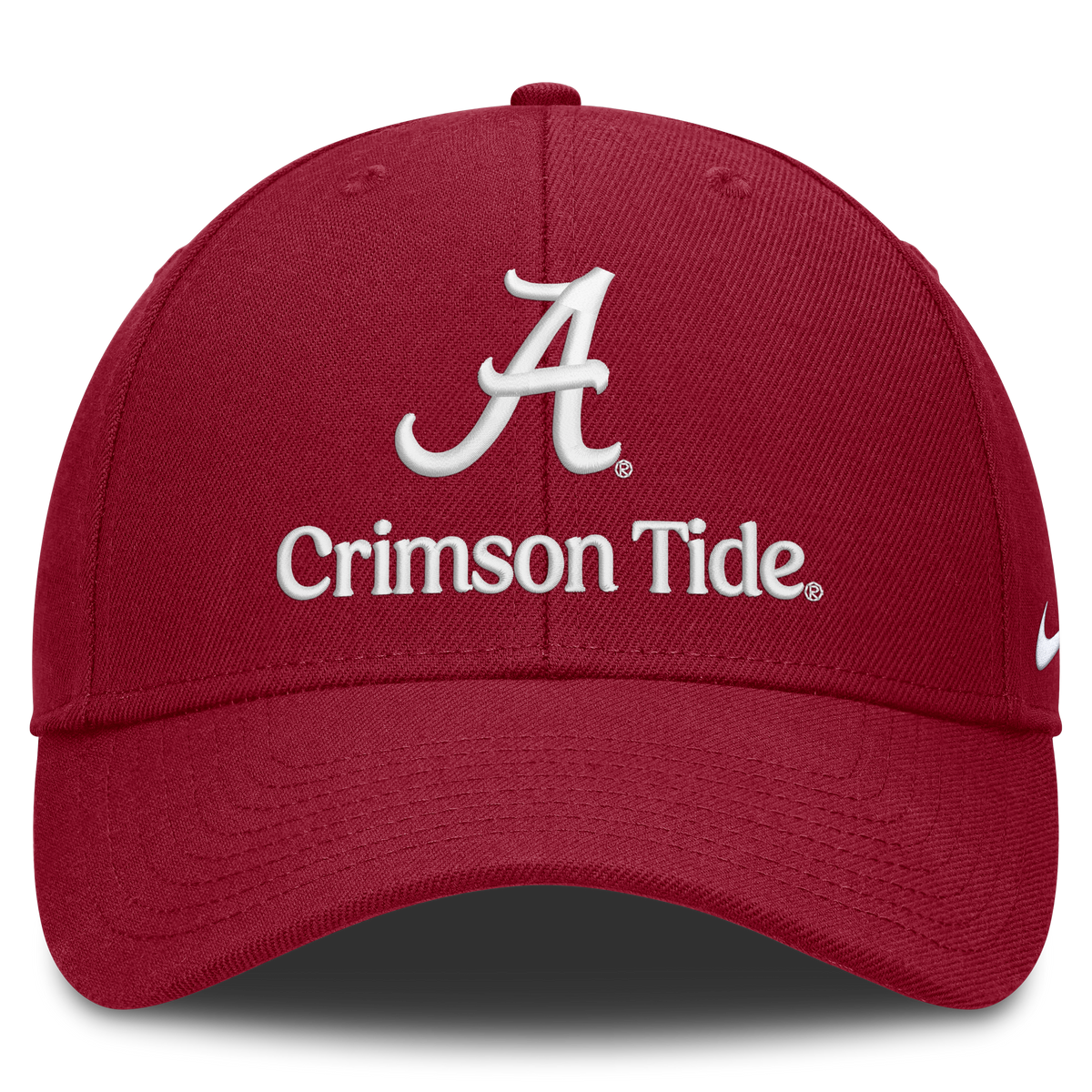Alabama Crimson Tide Nike Primetime Rise Adjustable Hat -Crimson product image 2, provided for visual reference and product
