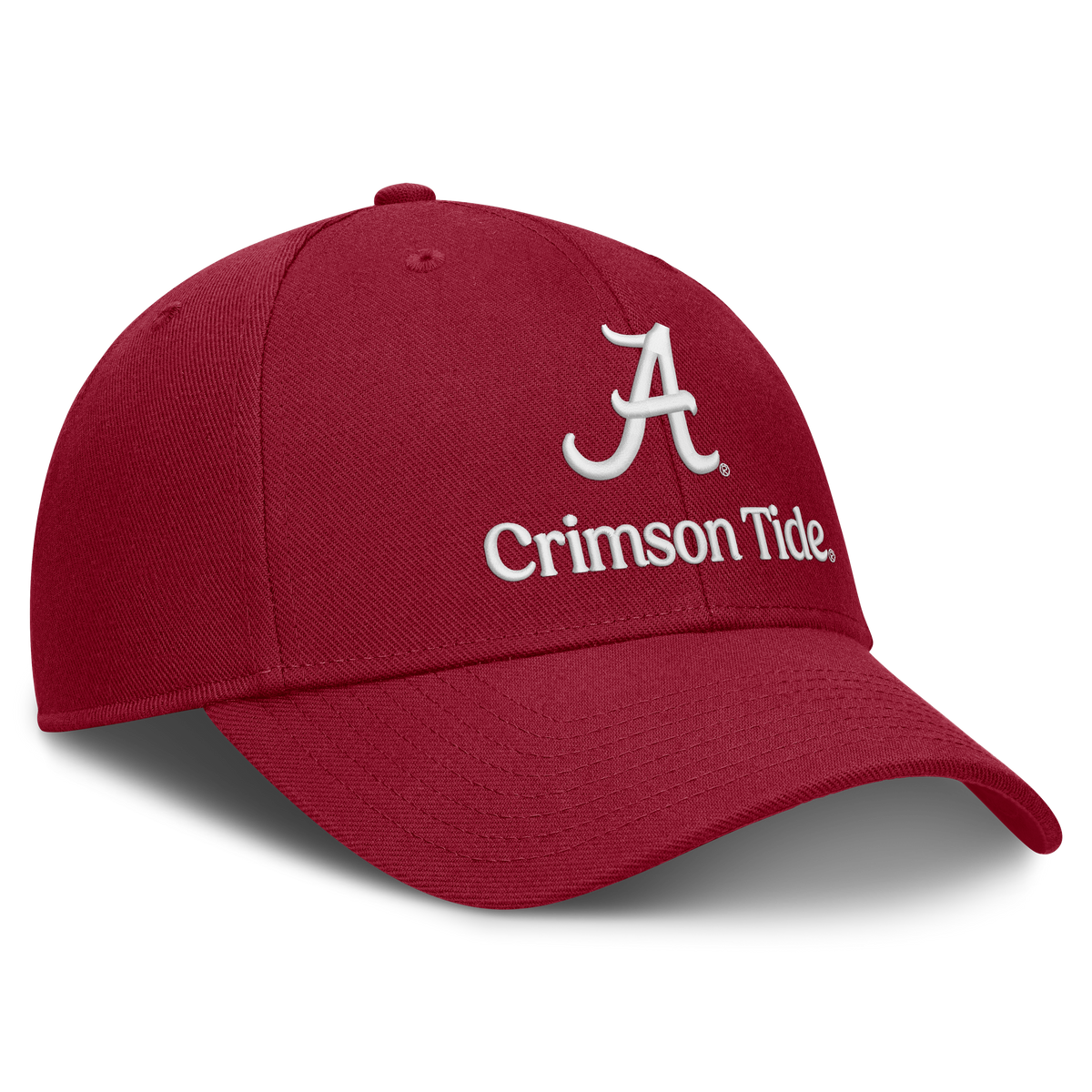 Alabama Crimson Tide Nike Primetime Rise Adjustable Hat -Crimson product image 3, provided for visual reference and product
