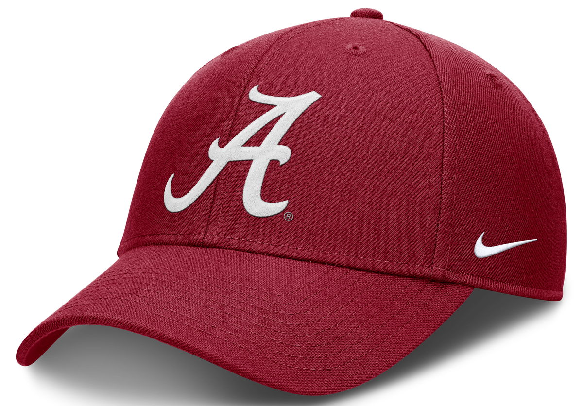 Alabama Crimson Tide Nike Crimson Club Adjustable Hat product image 1, provided for visual reference and product detail