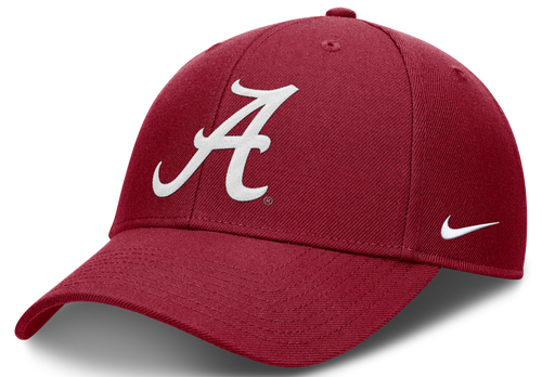 Alabama Crimson Tide Nike Crimson Club Adjustable Hat product image 1, provided for visual reference and product detail