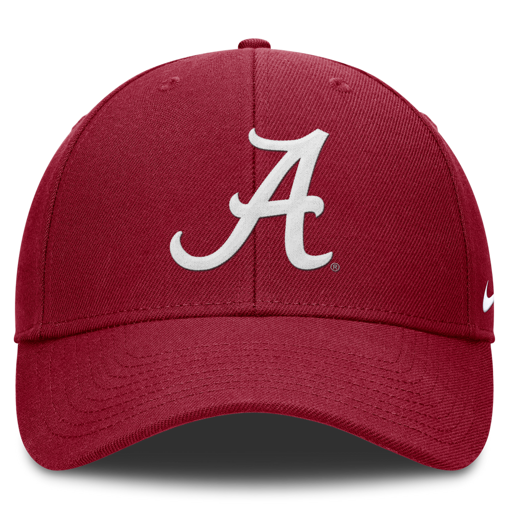 Alabama Crimson Tide Nike Crimson Club Adjustable Hat product image 2, provided for visual reference and product detail