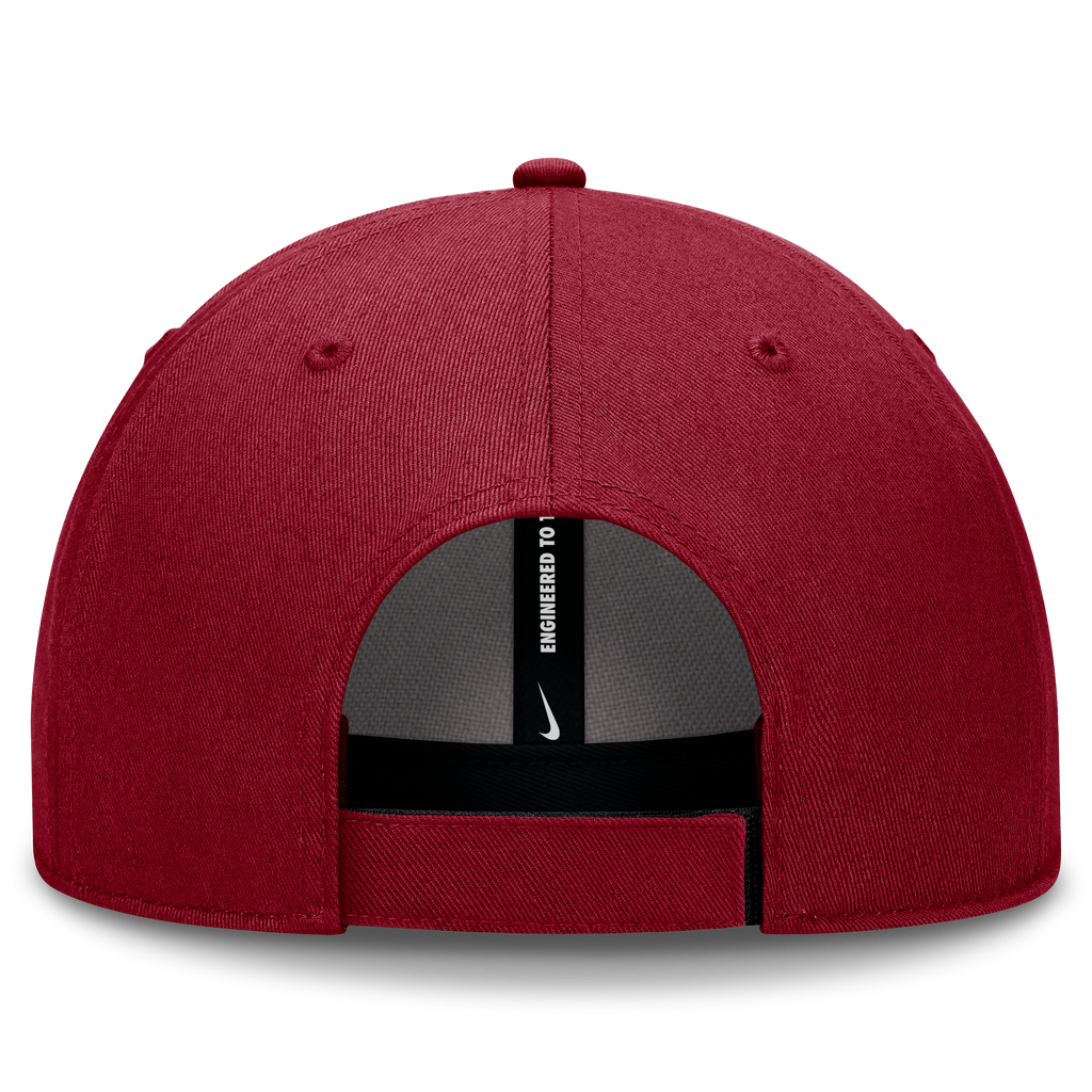 Alabama Crimson Tide Nike Crimson Club Adjustable Hat product image 4, provided for visual reference and product detail