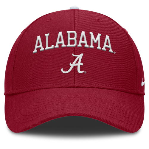 Alabama Crimson Tide Nike Club Primetime Crimson Adjustable Hat product image 2, provided for visual reference and product