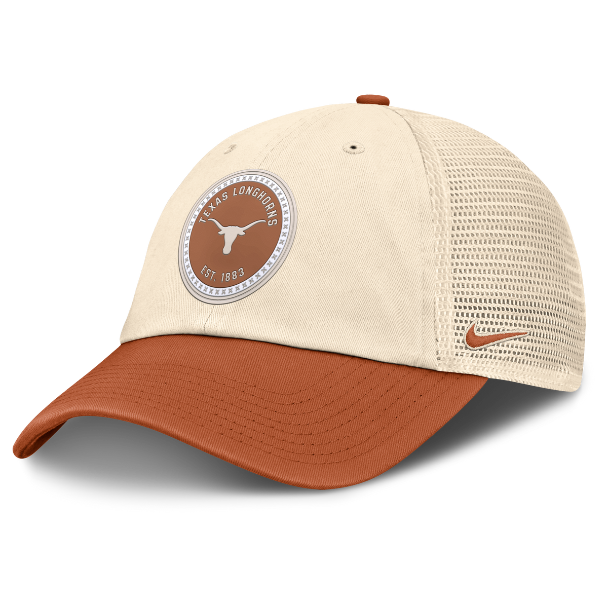 Texas Longhorns Nike Club Primetime Unstructured Trucker Cap-Natural for Men product image 1, provided for visual reference
