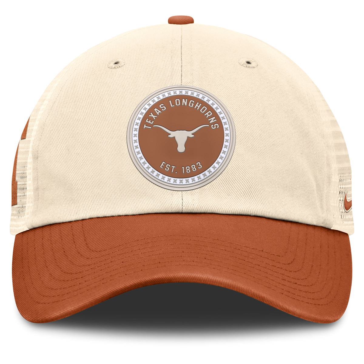 Texas Longhorns Nike Club Primetime Unstructured Trucker Cap-Natural for Men product image 2, provided for visual reference