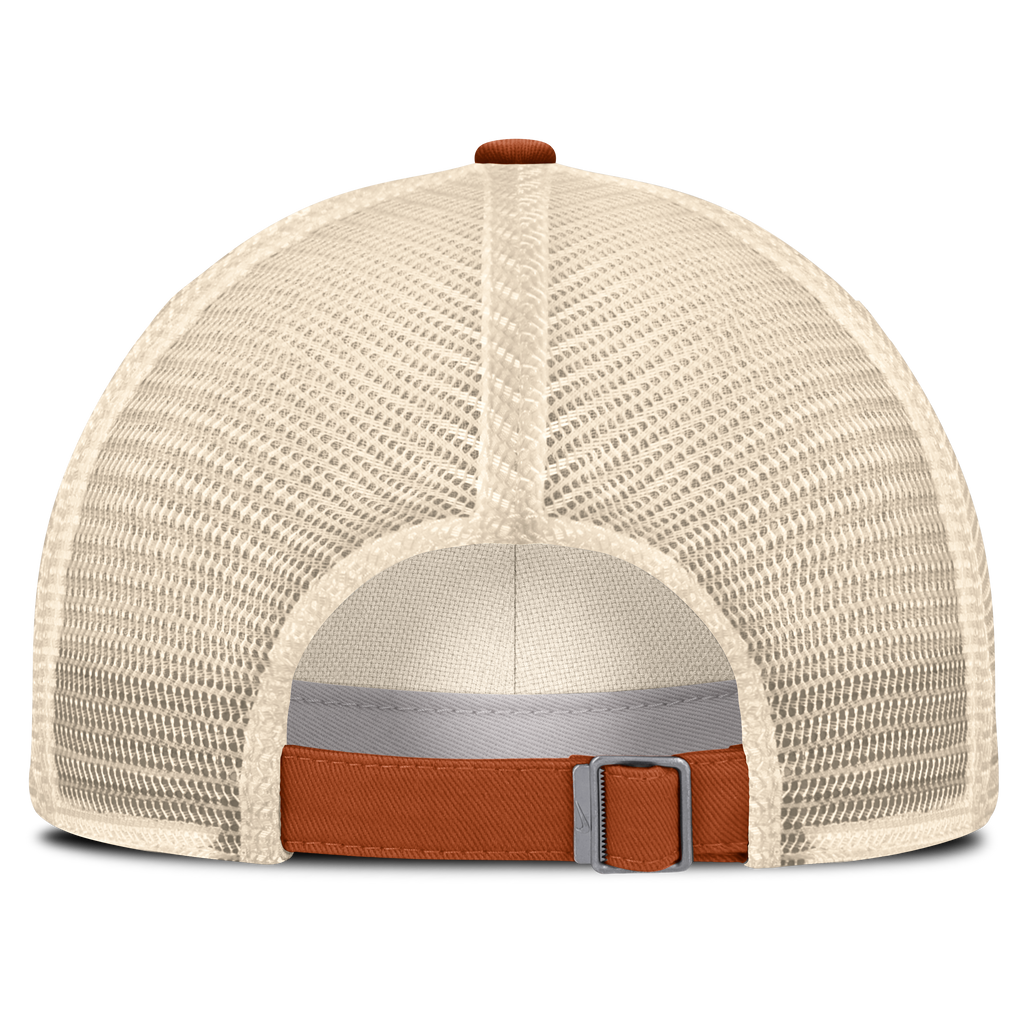 Texas Longhorns Nike Club Primetime Unstructured Trucker Cap-Natural for Men product image 4, provided for visual reference