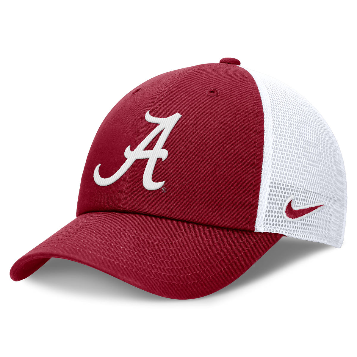 Alabama Crimson Tide Nike Club Primetime Unstructured Trucker Cap for Men product image 1, provided for visual reference and