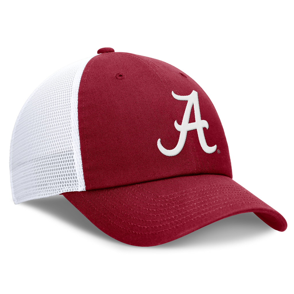 Alabama Crimson Tide Nike Club Primetime Unstructured Trucker Cap for Men product image 3, provided for visual reference and