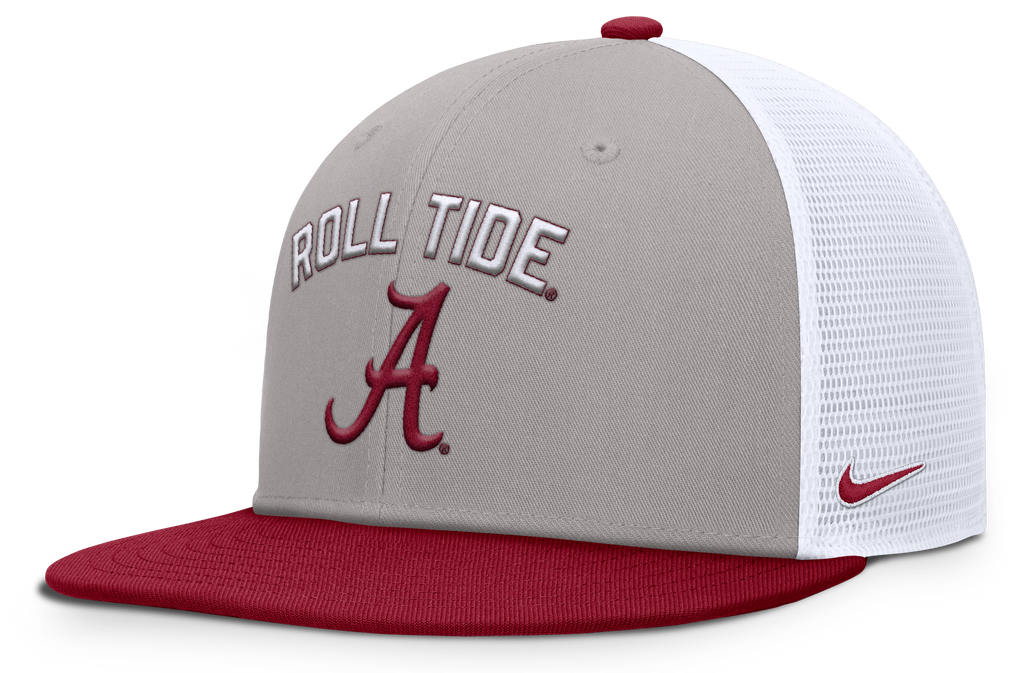 Alabama Crimson Tide Nike Pro Primetime Mesh Back Snapback Hat product image 1, provided for visual reference and product