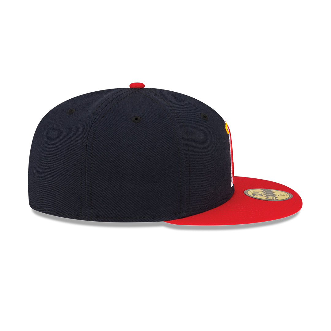 Anaheim Angels New Era Navy/Red Alternate On-Field 59FIFTY Fitted Hat for Men product image 5, provided for visual reference