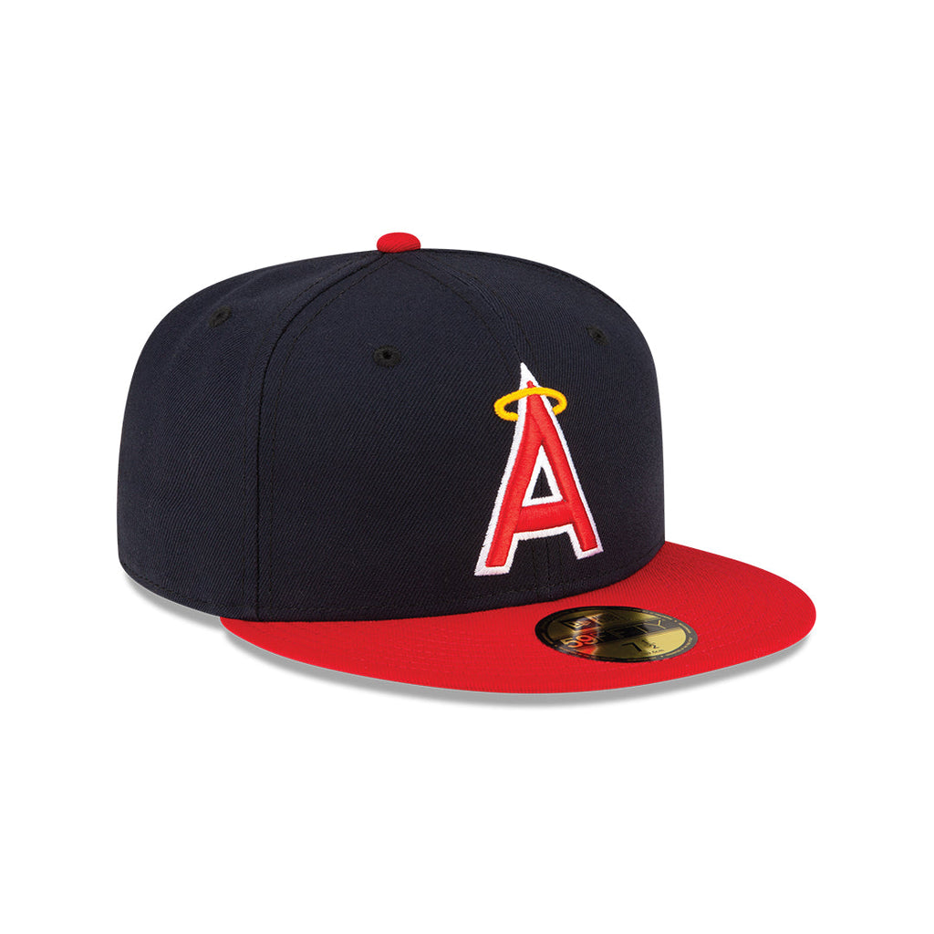 Anaheim Angels New Era Navy/Red Alternate On-Field 59FIFTY Fitted Hat for Men product image 3, provided for visual reference