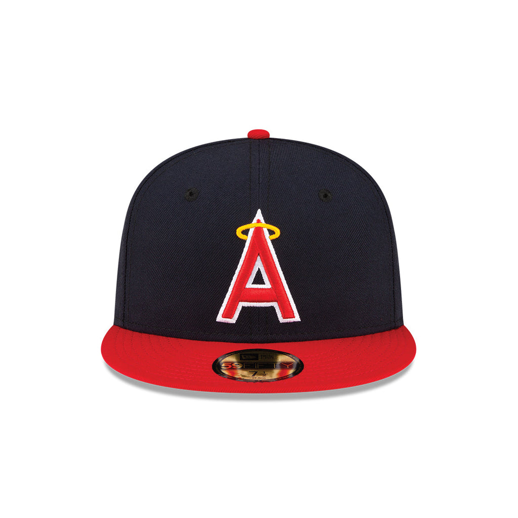 Anaheim Angels New Era Navy/Red Alternate On-Field 59FIFTY Fitted Hat for Men product image 2, provided for visual reference