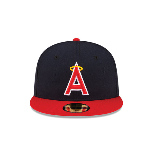 Anaheim Angels New Era Navy/Red Alternate On-Field 59FIFTY Fitted Hat for Men product image 2, provided for visual reference