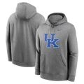 Kentucky Wildcats Nike Gray Primary Logo Fleece Hoodie for Men product image 1, provided for visual reference and product