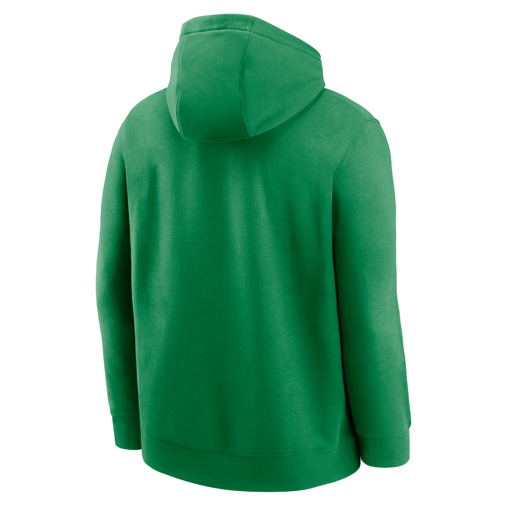 Nike Men Oregon Ducks Apple Green Club Fleece Hoodie product image 3, provided for visual reference and product detail review