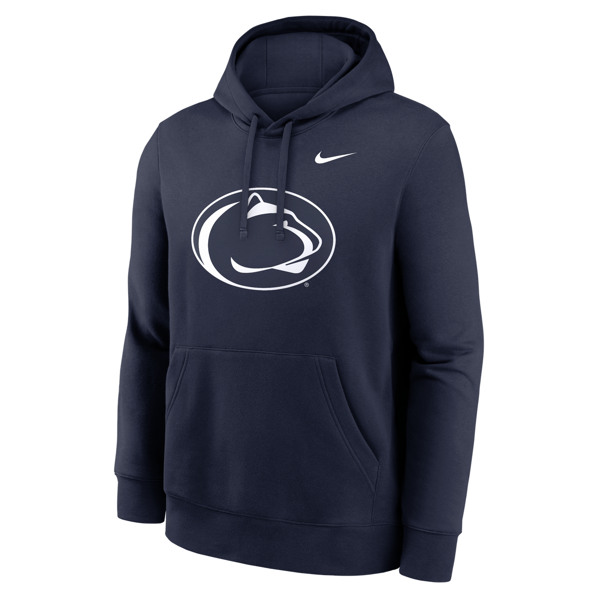Penn State Nittany Lions Nike Navy Primary Logo Fleece Hoodie for Men product image 2, provided for visual reference and