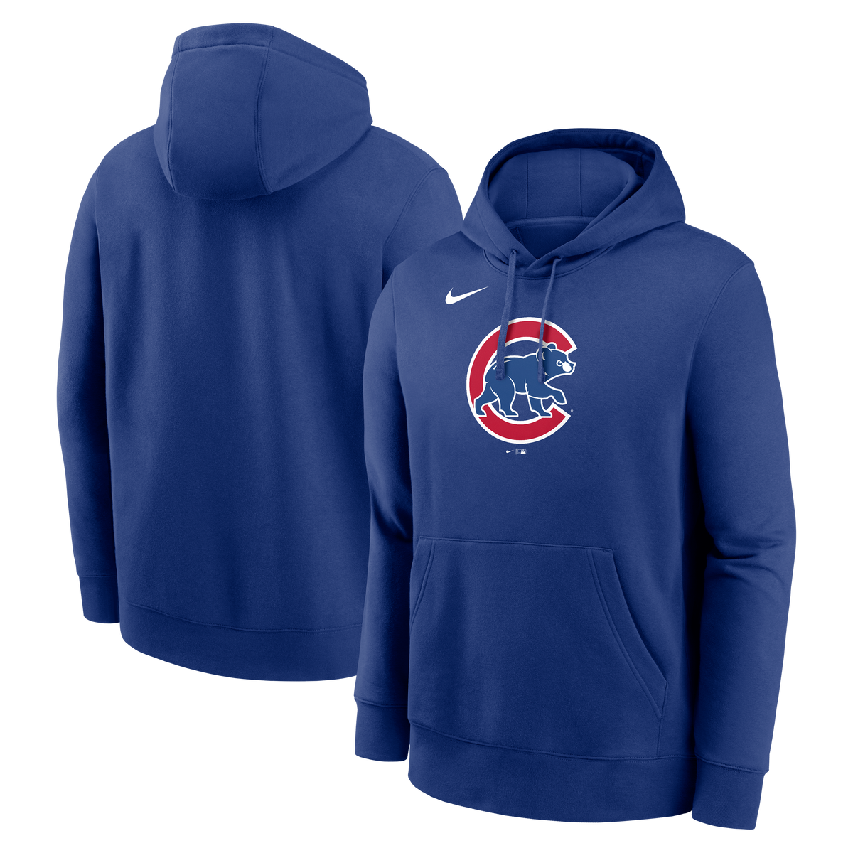 Chicago Cubs Nike Royal Blue Club Hoodie for Men product image 1, provided for visual reference and product detail review