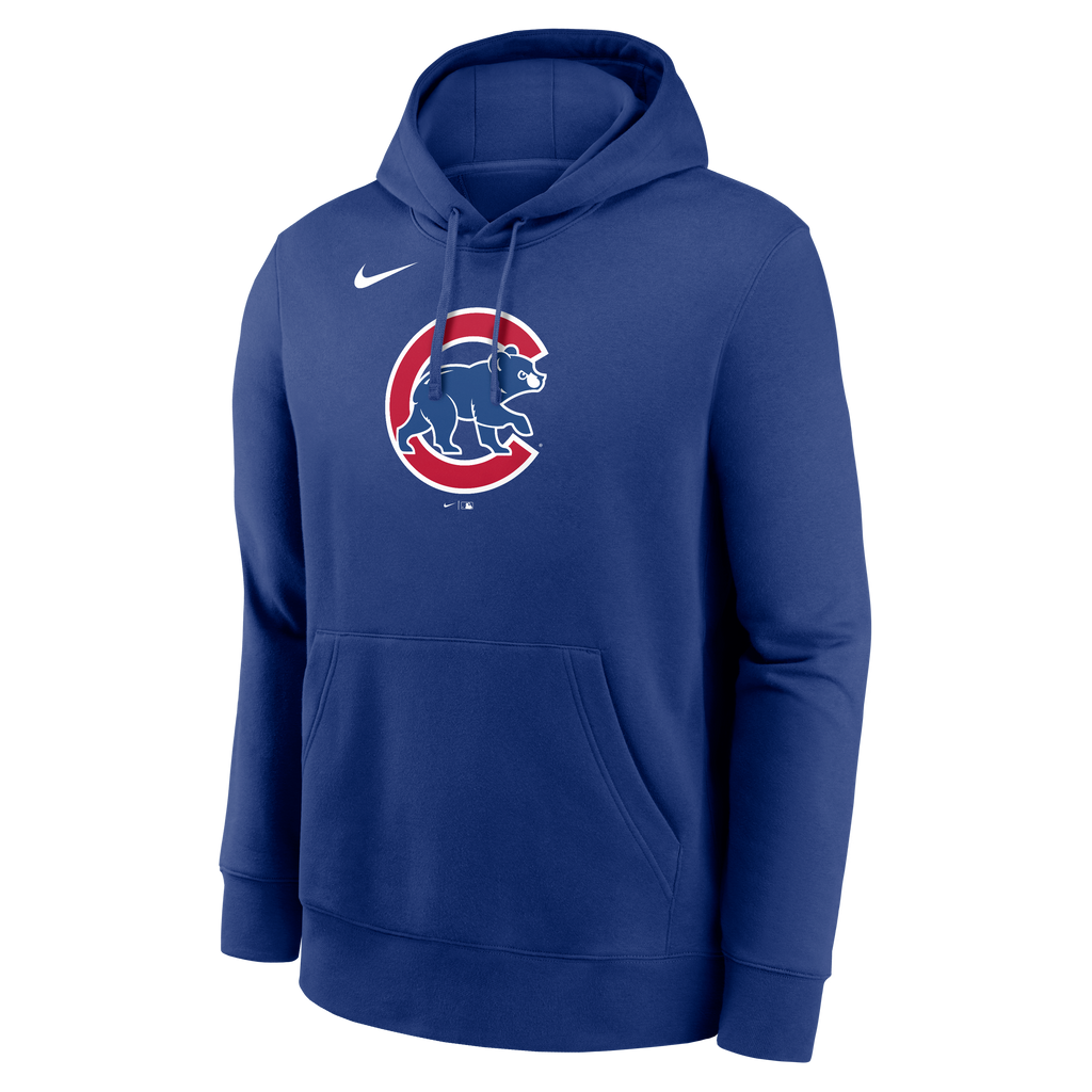 Chicago Cubs Nike Royal Blue Club Hoodie for Men product image 2, provided for visual reference and product detail review