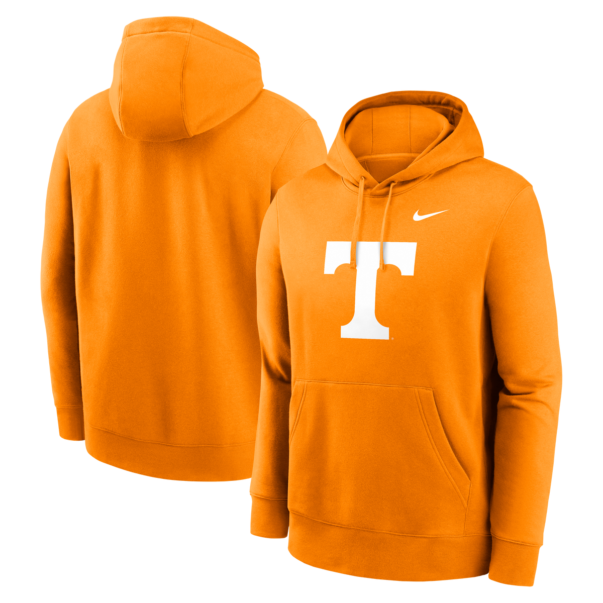 Tennessee Volunteers Nike Orange Primary Logo Fleece Hoodie for Men product image 1, provided for visual reference and