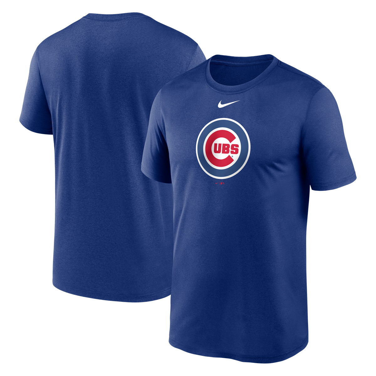 Chicago Cubs Nike Royal Large Logo Dri-Fit T-Shirt for Men product image 1, provided for visual reference and product detail