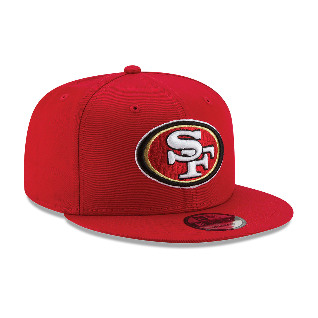 San Francisco 49ers New Era Scarlet Basic 59FIFTY Fitted Hat for Men product image 3, provided for visual reference and