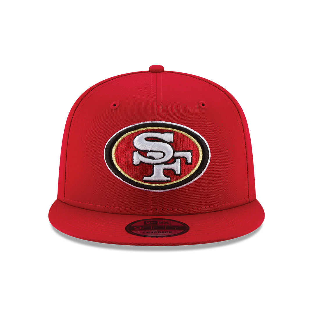 San Francisco 49ers New Era Scarlet Basic 59FIFTY Fitted Hat for Men product image 2, provided for visual reference and
