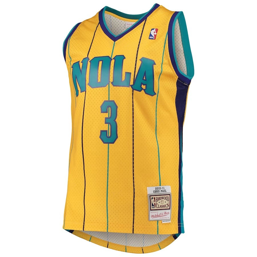 New Orleans Hornets Mitchell & Ness Chris Paul #3 Yellow product image 1