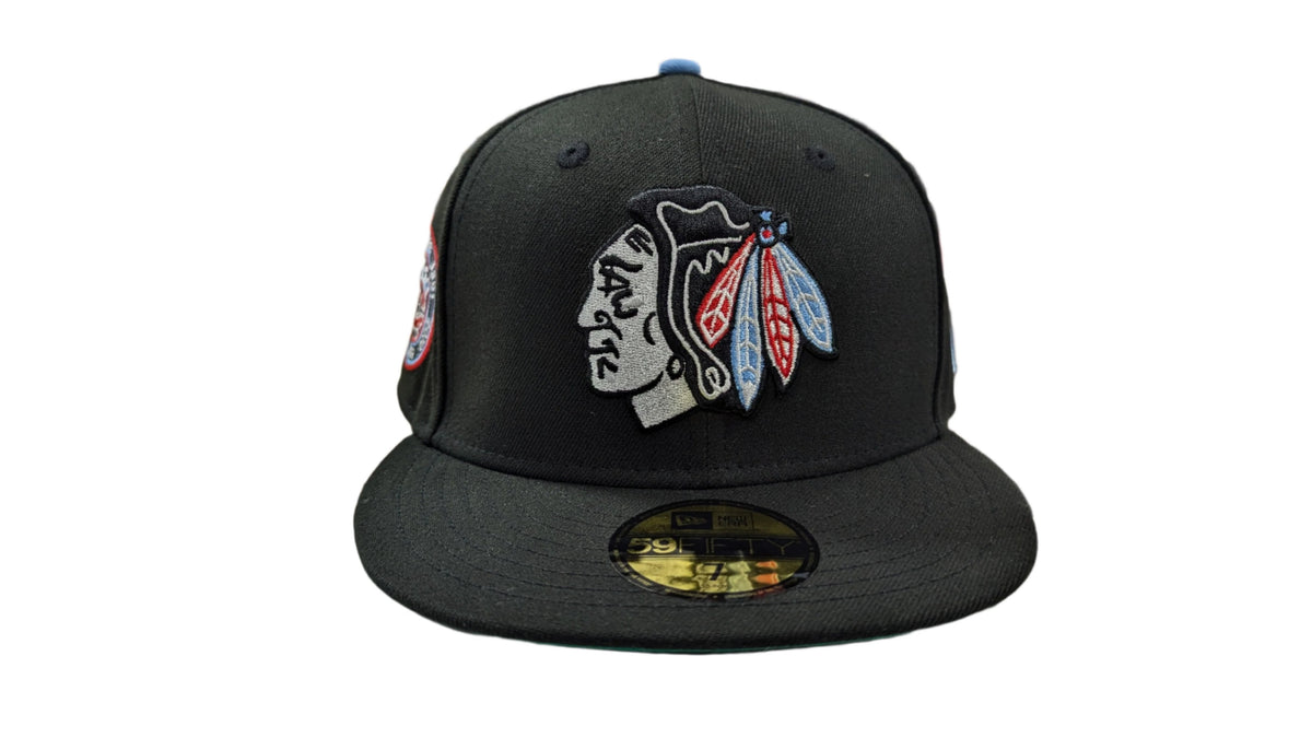 Chicago Blackhawks New Era Best In The World Black 59FIFTY Fitted Hat product image 2, provided for visual reference and