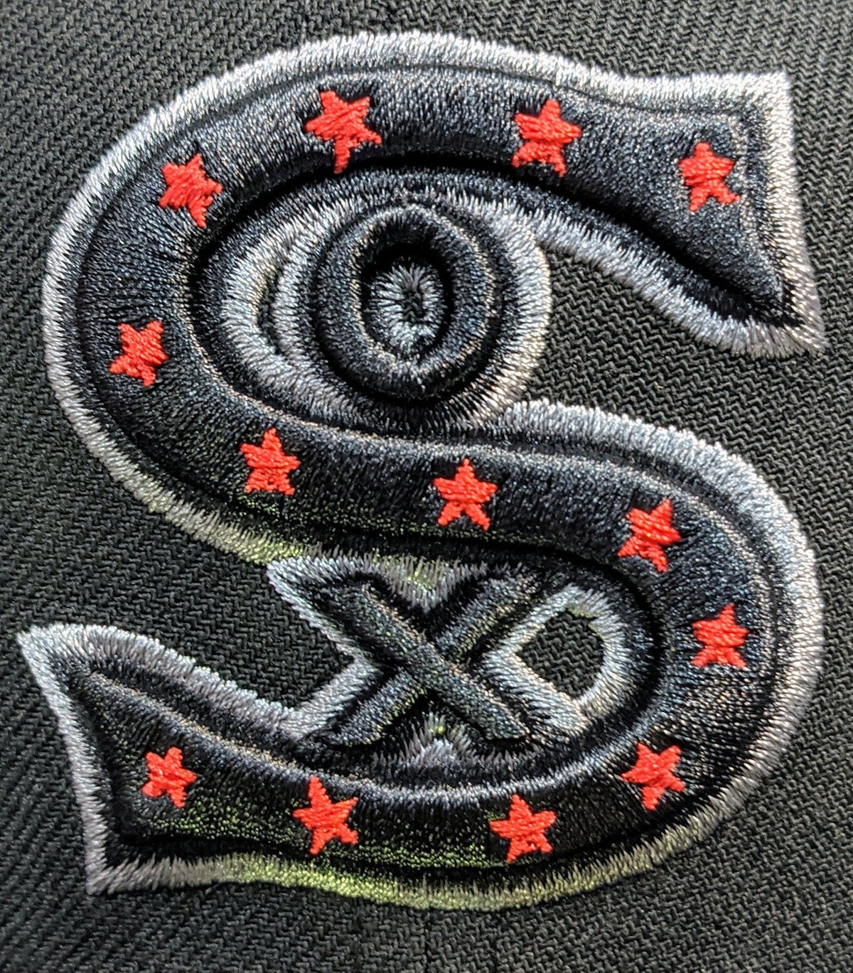 Chicago White Sox October Night Black/Red New Era 59FIFTY Fitted Hat product image 7, provided for visual reference and
