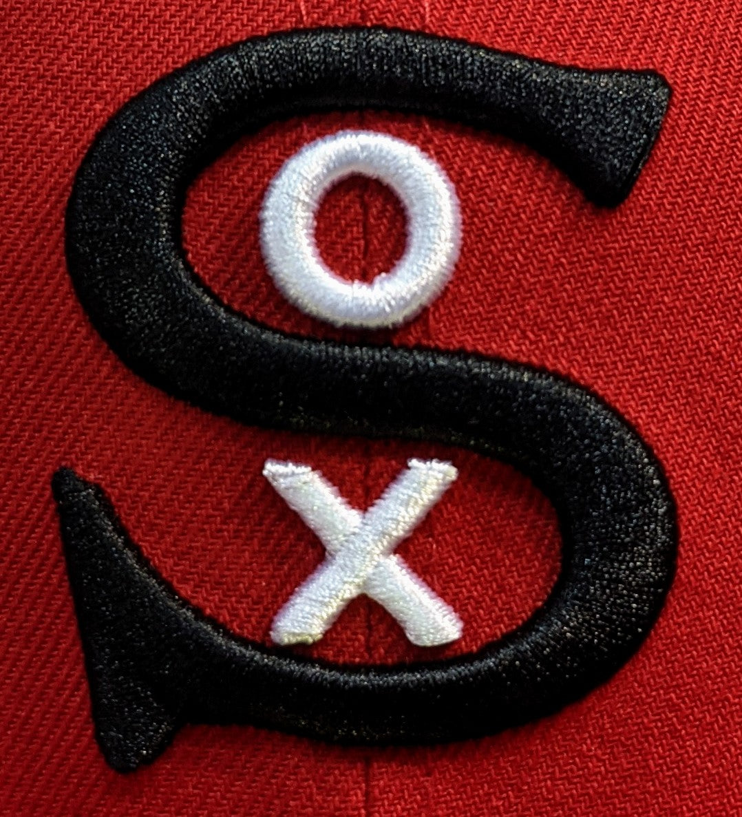 Chicago White Sox Scarlet/Black Color Reverse 1917 New Era 59FIFTY Fitted Hat product image 5, provided for visual reference