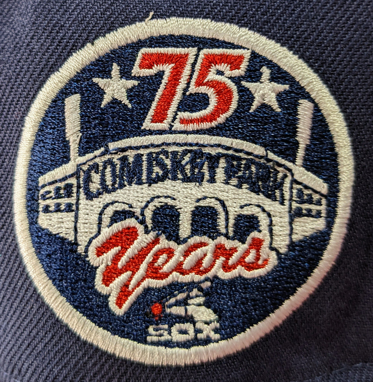 Chicago White Sox 1983 Road 75 Years Navy/Red New Era 59FIFTY Fitted Hat product image 7, provided for visual reference and