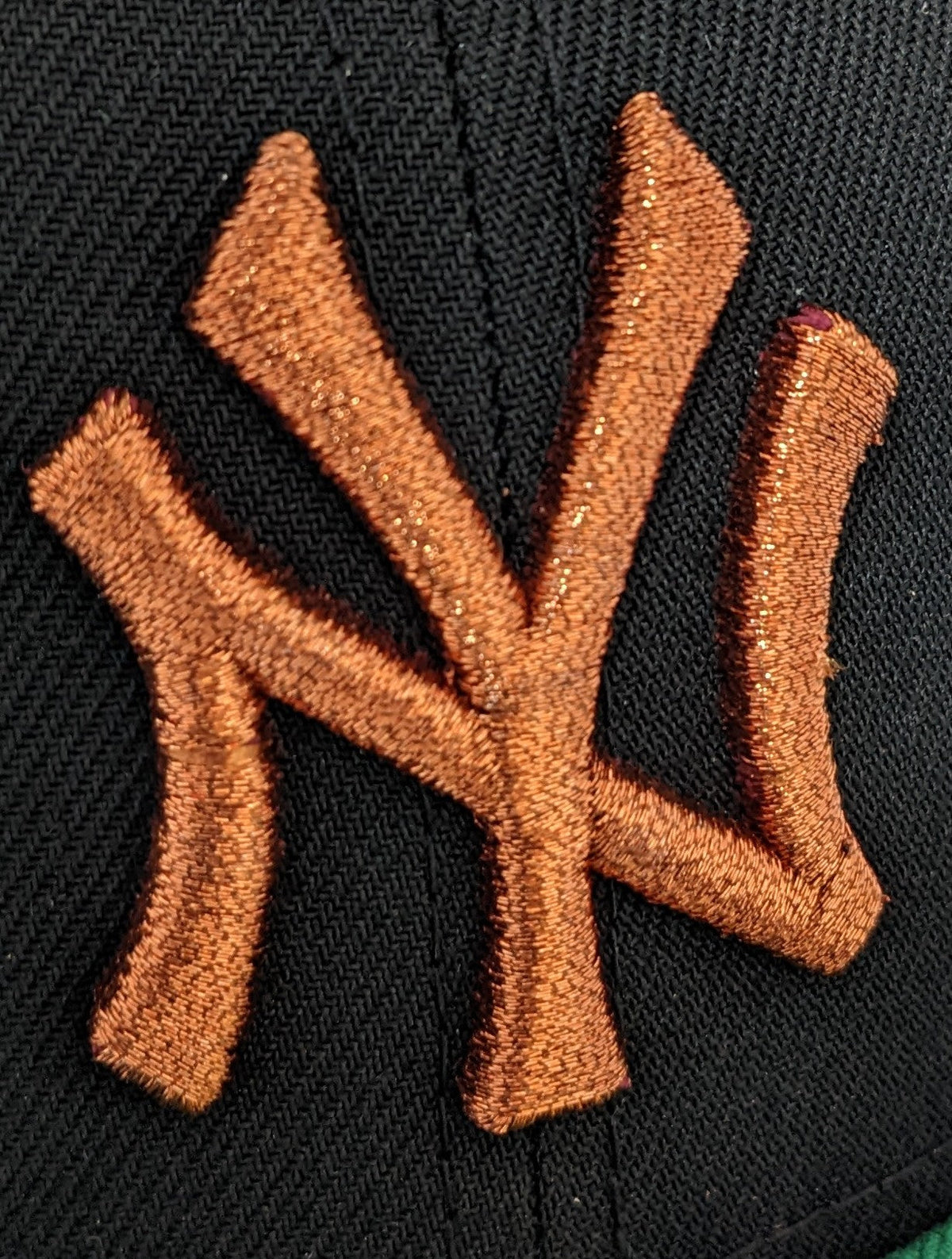 New York Yankees Black/Kelly Green/Rust New Era 59FIFTY Fitted Hat for Men product image 7, provided for visual reference