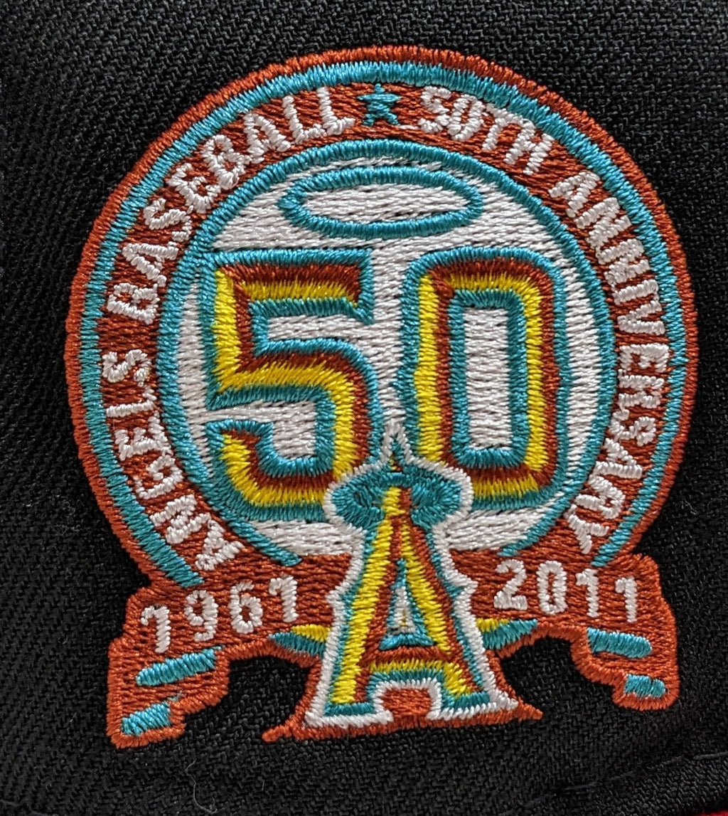 Anaheim Angels New Era 2 Tone Black/Red Guns N Roses Inspired Rock Pack 59FIFTY Fitted Hat product image 7, provided for