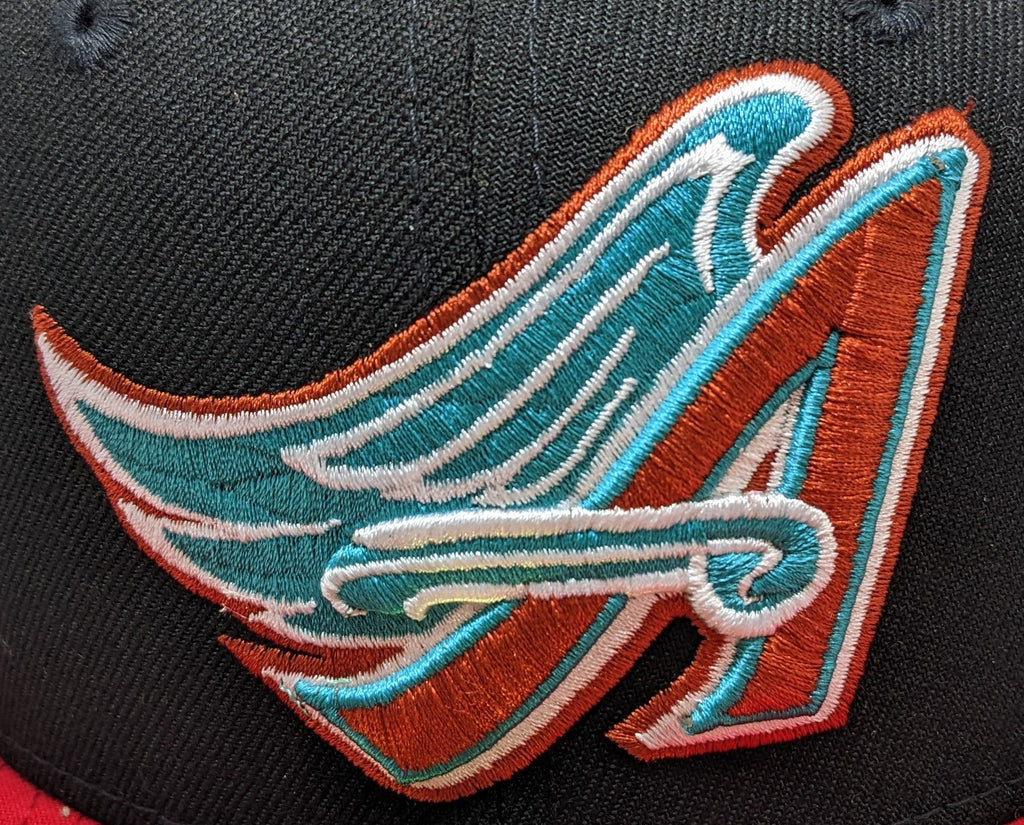 Anaheim Angels New Era 2 Tone Black/Red Guns N Roses Inspired Rock Pack 59FIFTY Fitted Hat product image 6, provided for