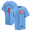 NIKE Youth Chicago Cubs Pete Crow-Armstrong Light Blue 2nd Alternate Replica Jersey product image 1, provided for visual