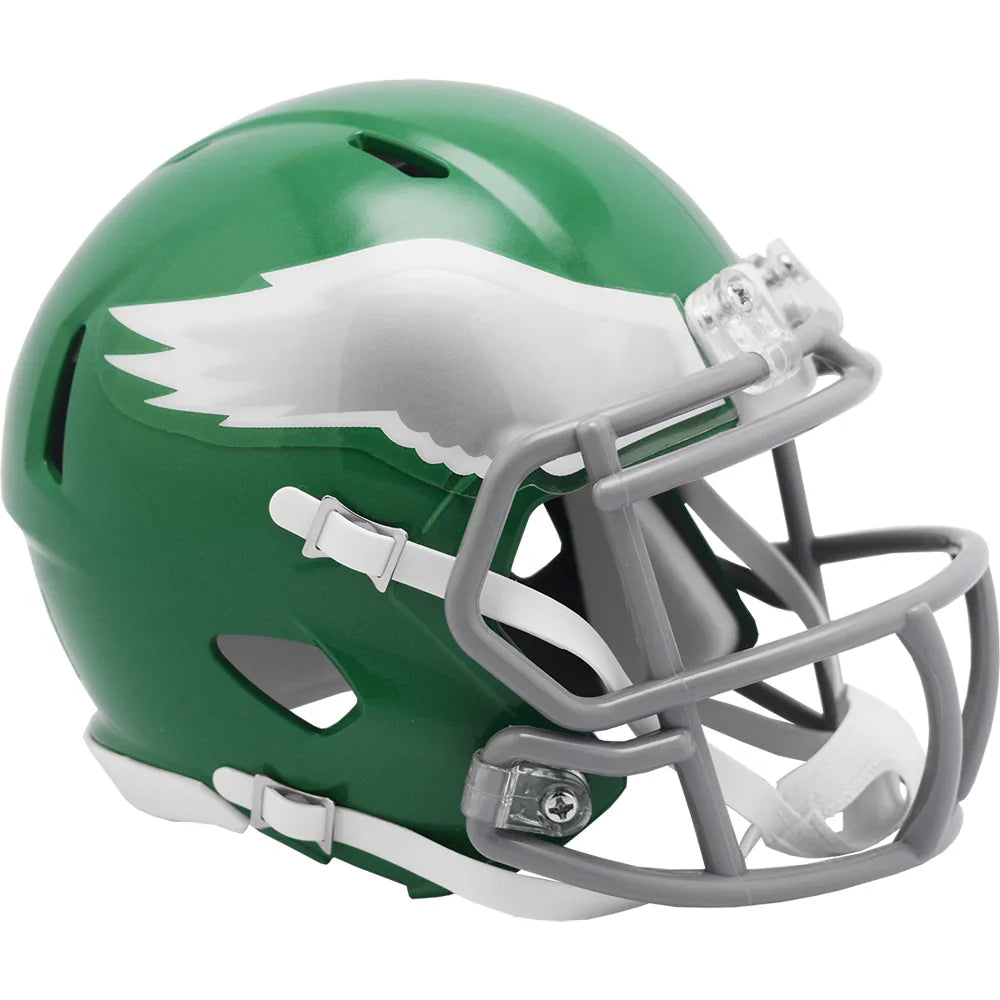 Philadelphia Eagles Kelly Green Alternate Speed Mini Helmet product image 1, provided for visual reference and product