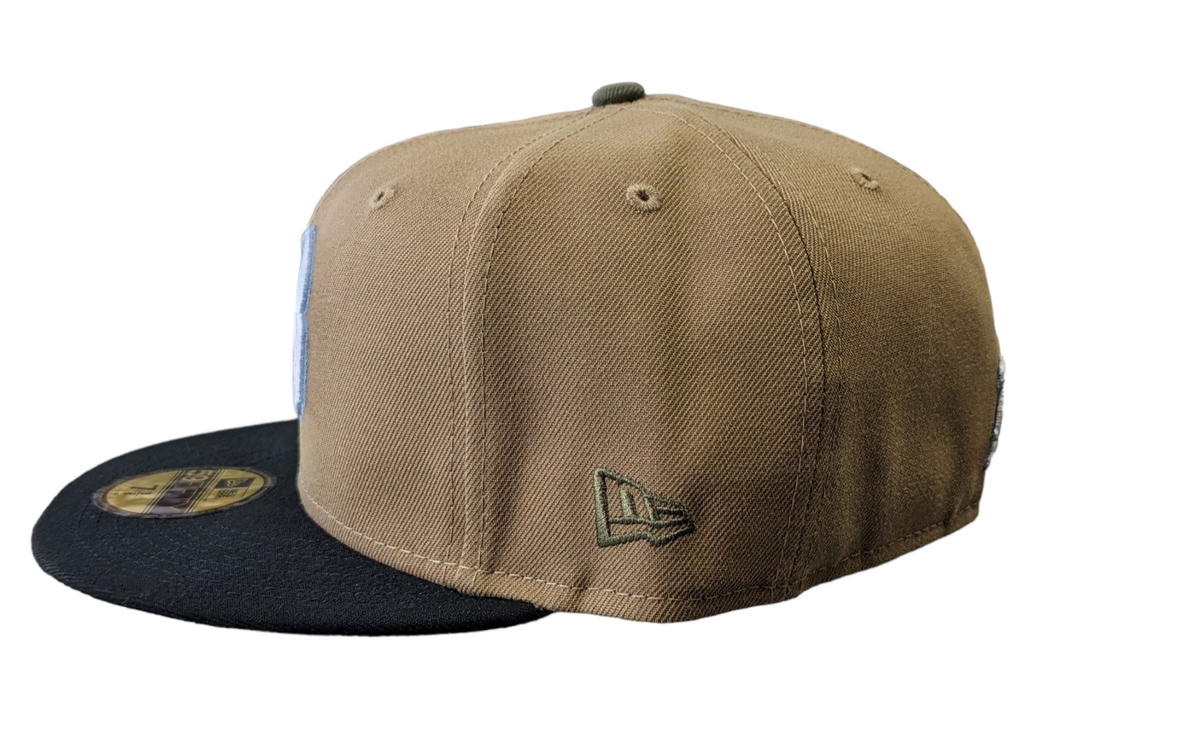 Birmingham Barons "Biff" New Era Southern League Khaki/Black/Olive 59FIFTY Fitted Hat product image 5, provided for visual