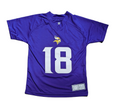 Youth Justin Jefferson Minnesota Vikings Purple Performance Jersey T-Shirt product image 1, provided for visual reference