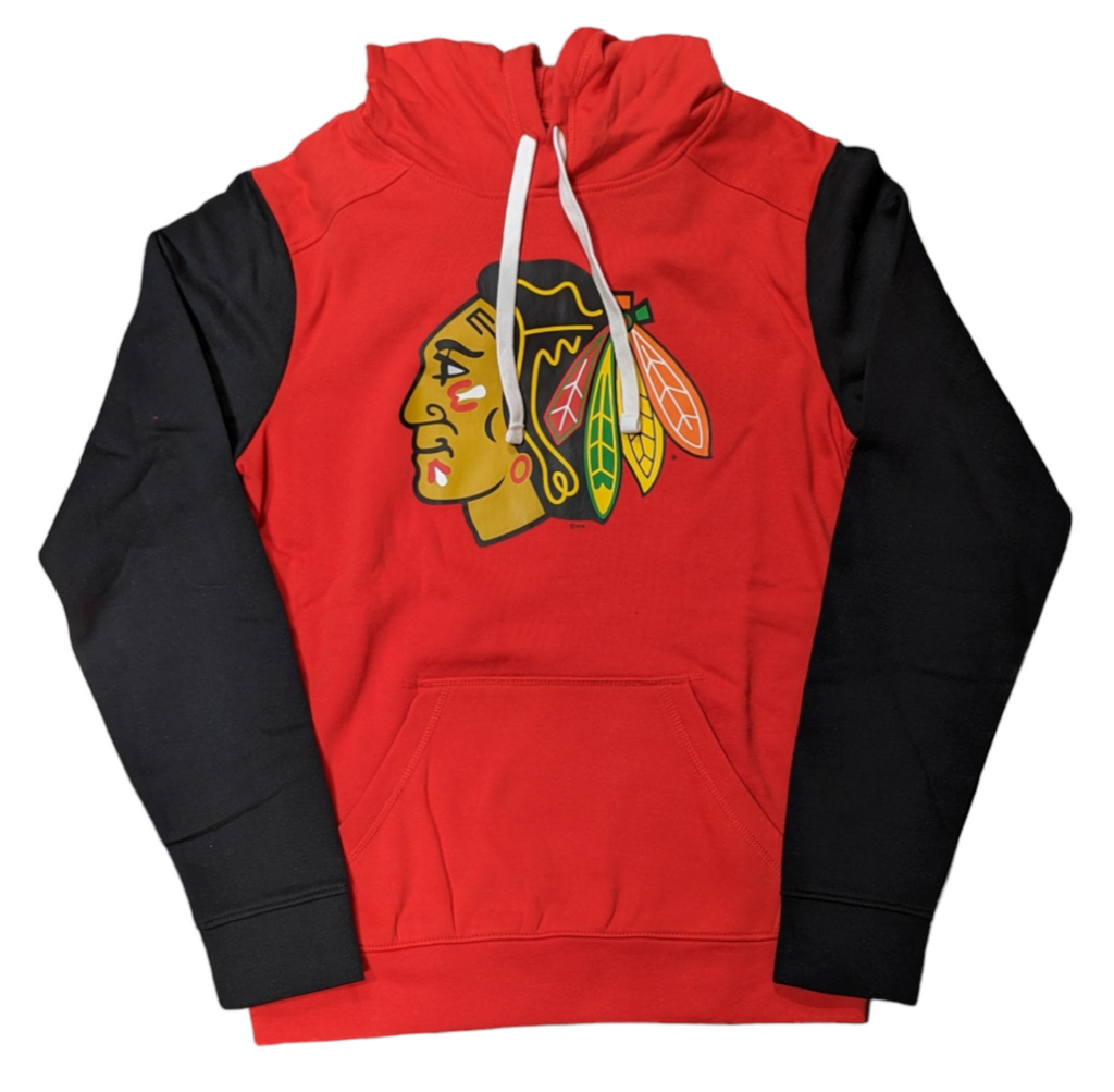 Mens Chicago Blackhawks Red Always Forward Hoodie product image 1, provided for visual reference and product detail review