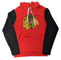 Mens Chicago Blackhawks Red Always Forward Hoodie product image 1, provided for visual reference and product detail review
