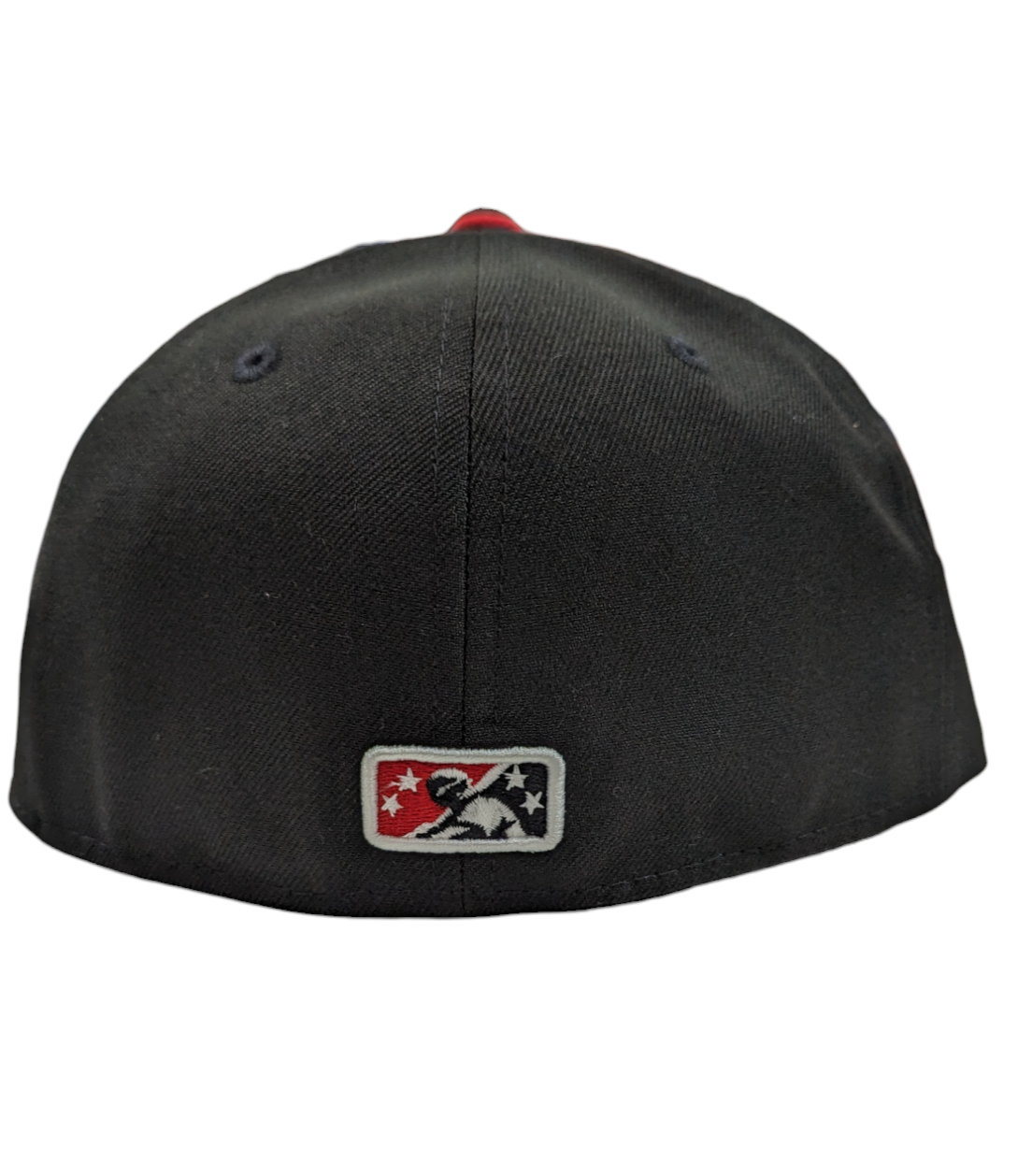 Mudville 9 MILB 2 Tone Black/Red Centerfield New Era 59FIFTY Fitted Hat product image 5, provided for visual reference and